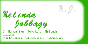 melinda jobbagy business card